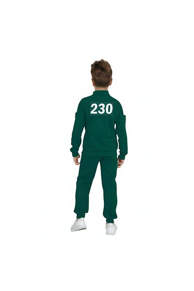 aynewmoda Copy - Unisex Zipper Number Printed Long Sleeve Tracksuit Set and Long Pants