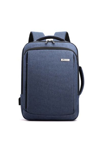RMEGA Multifunctional Backpack, RMEGA, Polyester/Canvas, USB Port, Dark Blue