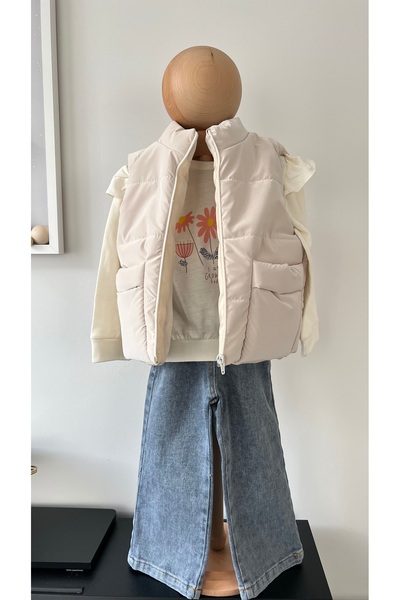 atelier alpi Kız Çocuk Şişme Yelekli 3'lü Takım