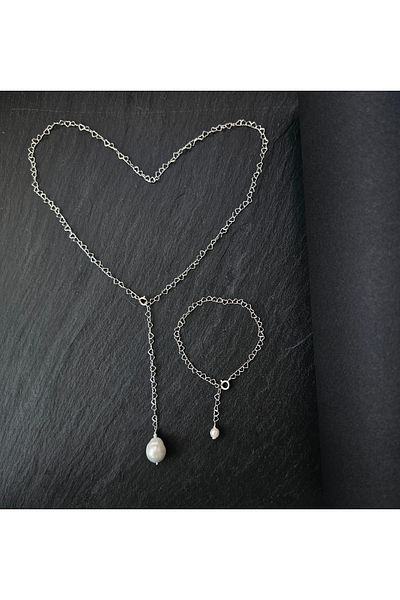 Abundo Lantisor din argint 925 Pearl of Hearts