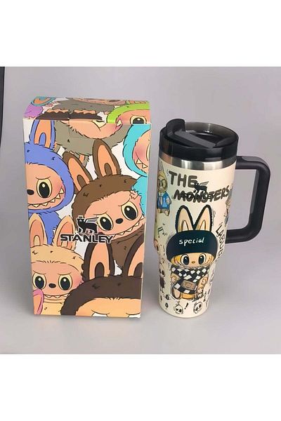 Stanley × Labubu Stainless steel vacuum insulated cup, 40oz Insulated Travel Cup, Exclusive Collect