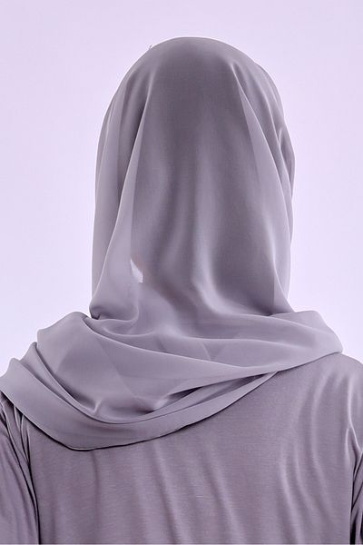 ByLohusa Effortt Gray Pregnant Maternity Mevlüt Chiffon Shawl