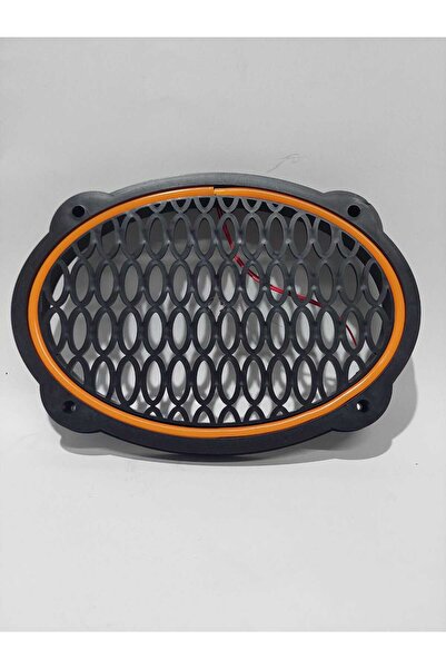 Genel Markalar TURUNCU-Oval neon led ışıklı hoparlör kapağı çiftli