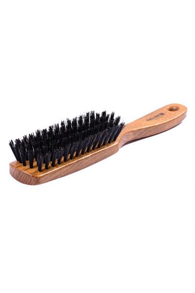 Keller Rectangular Wooden Hairbrush with Boar Bristles