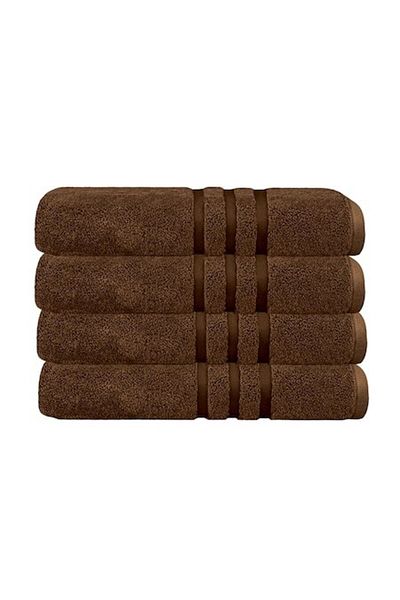 Quasar & Co. Set 4 prosoape baie Quasar & Co.®, 100% bumbac, 450 g/mp, 50 x 90 cm, maro