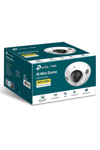 TP-LINK Camera surveillance Vigi C230I MINI, Dome, 3MP, 2.8mm, PoE (White)