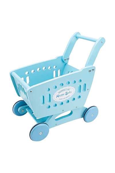 Woody Buddy - عربة سوبر ماركت - زرقاء