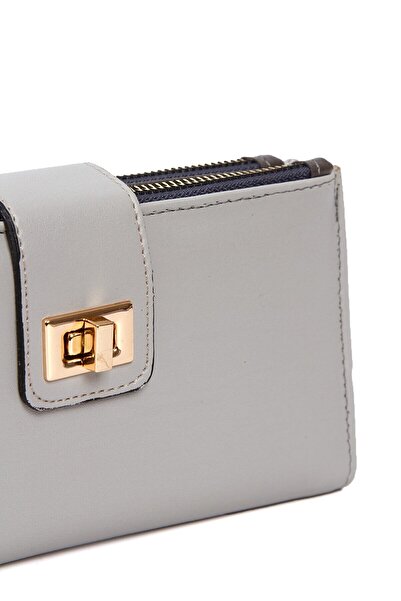 Newish Polo Women's Ocean Blue Soft Texture Leather Card Holder and Wallet