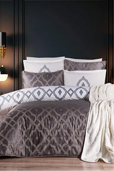 Çeyiz Diyarı Dowry Land İlayda 10 Piece Dowry Set Anthracite