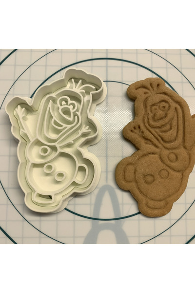 SORA DESIGN قالب بسكويت وعجينة على شكل شخصية أولاف