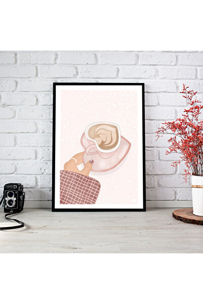 woodsia Tablou cu poster din lemn MDF cu aspect de cadru dintr-o singură buca...