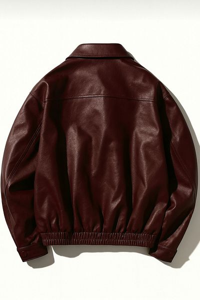 çerme Oversize Unisex Vintage Leather Jacket