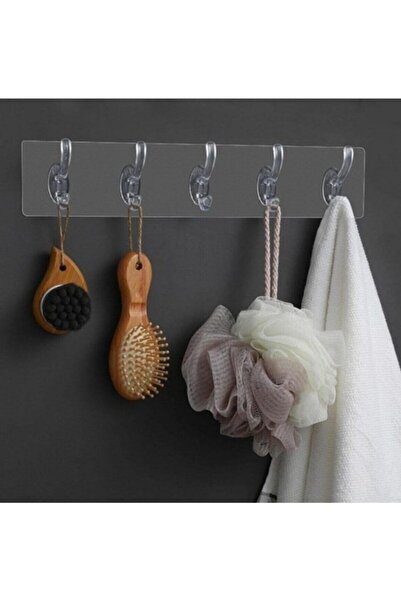 Ufak Tefek Şeyler Umeraș adeziv transparent cu 5 cârlige