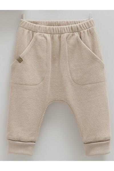 Caramell 100% Cotton Mama's Boy Baby Boy Knitwear Set - (3-18 Months) Knitwear Outside, Combed Cotton Inside