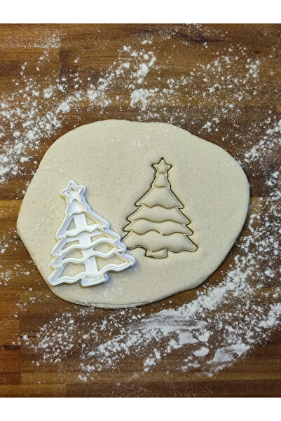 Genel Markalar Yılbaşı Ağacı Şekilli Kurabiye ve Hamur Kalıbı