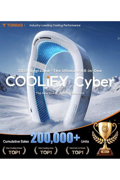 TORRAS 2025 Top Al Neck Fan Air Conditioner Coolify Cyber