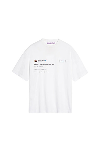 Urbanstadt Kanye West Friend Tweet Oversized Tshirt