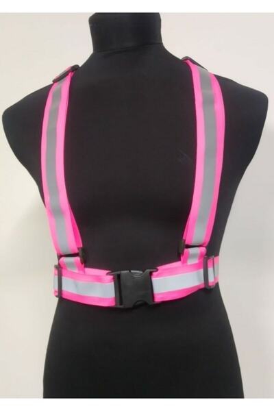 HALL BREATHE Pembe Reflektörlü Bisiklet ve Scooter Yeleği, Güvenli ve Şık Tasarım