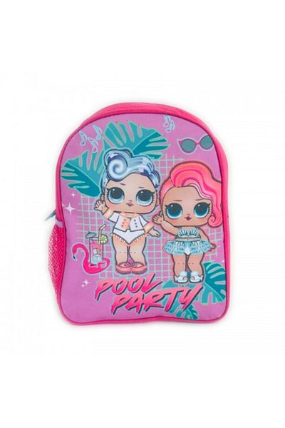LOL Small Backpack LOL, 1 large compartment, 1 side pocket, adjustable straps, multicolor