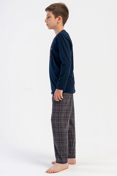 VİENETTA Boy's Long Sleeve Pajama Set (9/10-15/16), 503106