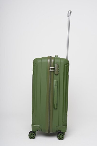 Travel POLO Orta Boy Kırılmaz Valiz Haki 1017