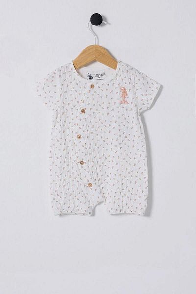 U.S. Polo Assn. Kids U.S Polo Assn Usb2445 Baby Girl Jumpsuit