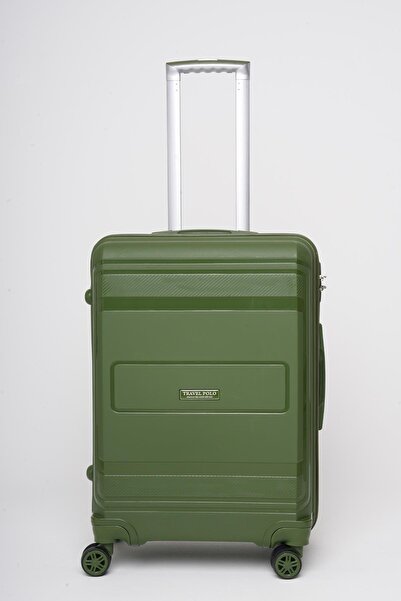 Travel POLO Orta Boy Kırılmaz Valiz Haki 1017