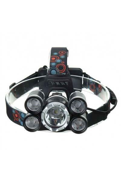 SDX Market Headlamp with 5 LED bulbs, 2 batteries included