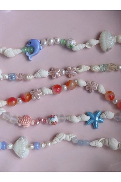 Reorah Collection Ocean Shell Beaded Necklace