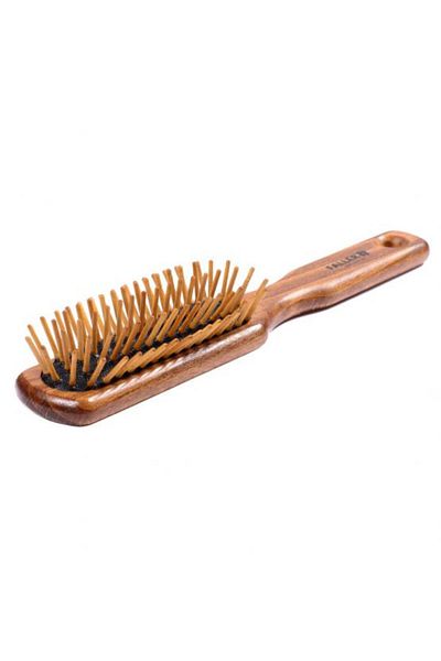 Keller Wooden Rectangular Hair Brush for All Hair Types