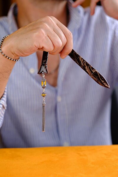 dergah tesbih Özel Koleksiyonluk Gümüş Tasarım Balık Model Leopard Color Sıkma Kehribar Tesbih