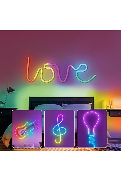 ÖZER LİGHT 5mt Şerit Neon Led Animasyonlu Kumandalı Ve Telefon Kontrollü Sese Ve Müziğe Duyarlı Magic Led Argb