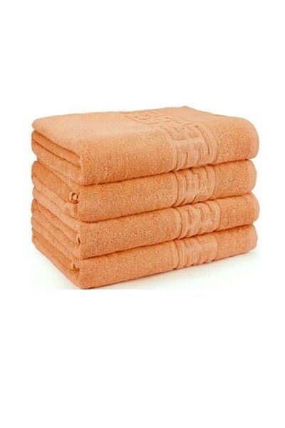 E EFRALL Set 10 face towels 50 x 90, 550g, hotelier, Greek model, orange Concept