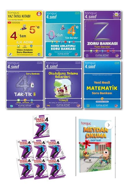 Tonguç Yayınları 4. Sınıf Tüm Dersler Eğitim Seti + 5. Sınıfa Hazırlık