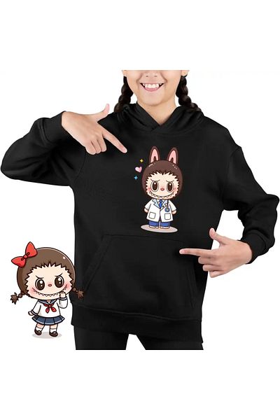 OEM Labubu Doctor Kids Girls Sweatshirt