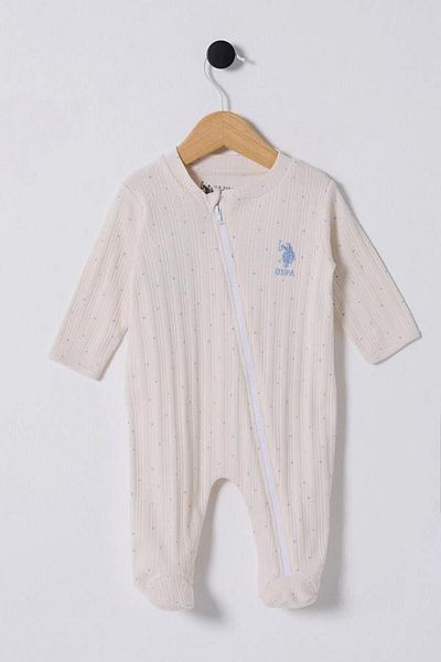 U.S. Polo Assn. Kids U.S Polo Assn Usb2337 Baby Boy Booties Jumpsuit
