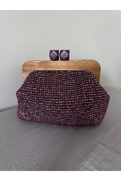 İLMEKSTYLE hand knitted straw bag