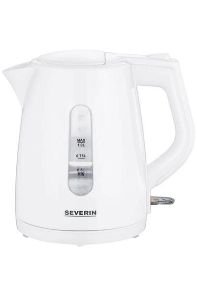 Severin Fierbător electric WK 3411, 2200W, 1L, bază 360°, filtru anticalcar, alb