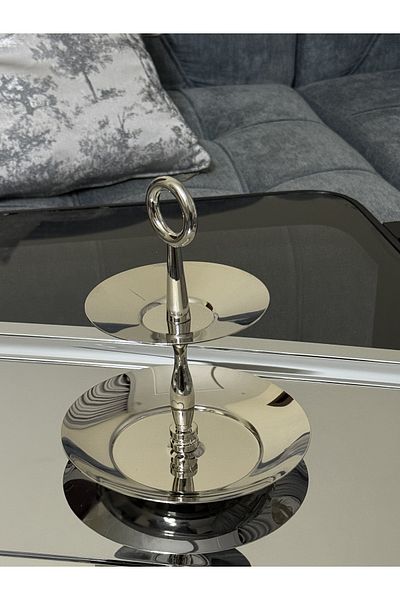 ALJAHWAR Two-storey sweets carrier, full nickel