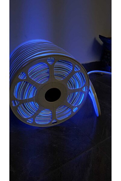 SDX Market Instalație flexibilă cu lumină neon albastră, bandă luminoasă LED, 10 m, albastră
