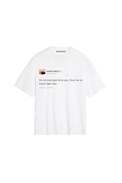 Urbanstadt Kanye West Lie Tweet Oversized Tshirt