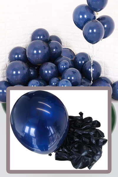 cici magnet www.cicimagnet.com Lacivert 10 Adet Metalik Balon 12 İnc