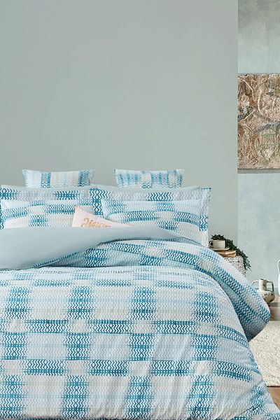 İQON Fitted Sheet Duvet Cover Set Single Motif Çağla