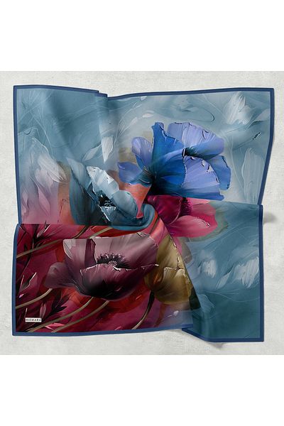 Levidor Mismara Large Floral Thin Comfort Scarf Cotton Lightness Simplicity Comfort and Elegance