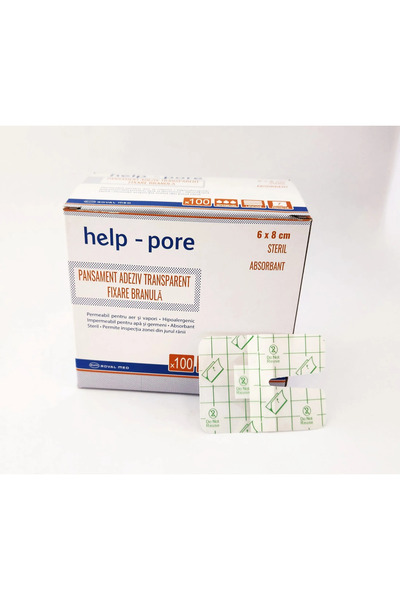 Help Pansament adeziv steril fixare branula