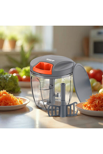 Arshia Manual Chopper – 900ml Capacity with Stainless Steel Blades & Mixing Paddle