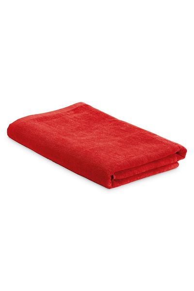 OEM Velvet Cotton Beach Towel, 800 x 1500 mm, Red