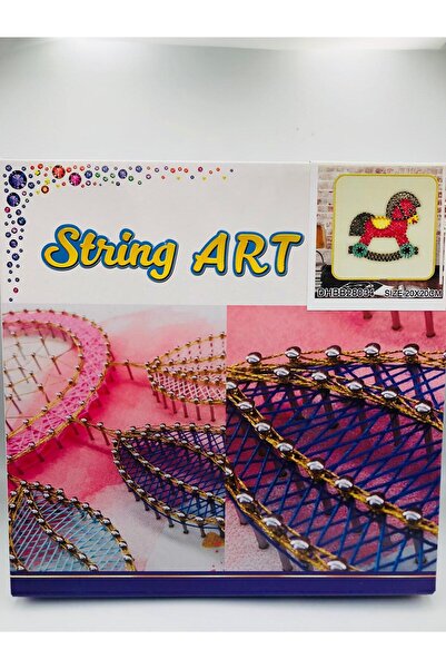 DUCK HOBY 20x20 cm Filografi Başlangıç Seti, Çivi Çakma Ve Renkli Filografi S...