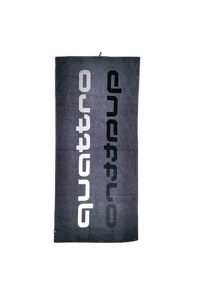 Möve Audi QUATTRO Gray Beach or Bath Towel, 80 x 150 cm, 100% Cotton