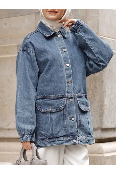DEDEMAX Denim Jacket - Dark Blue -